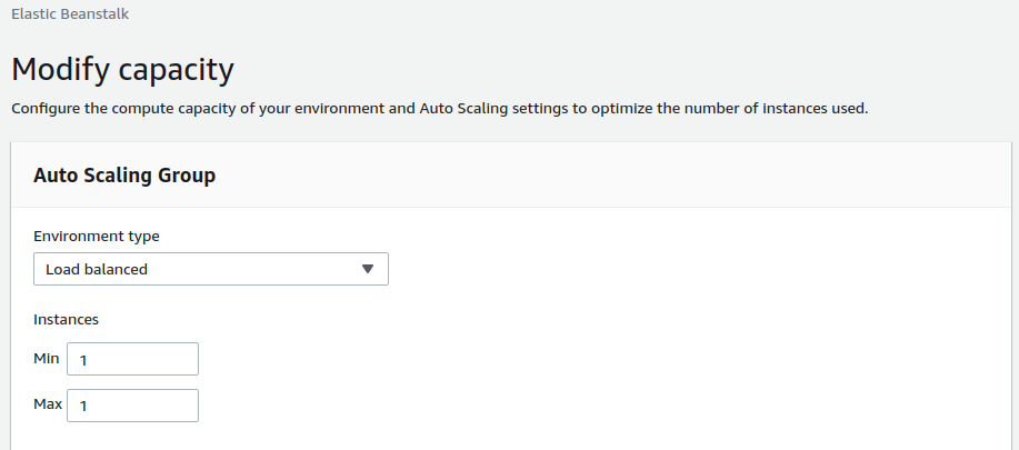 Elastic Beanstalk Networking configuration