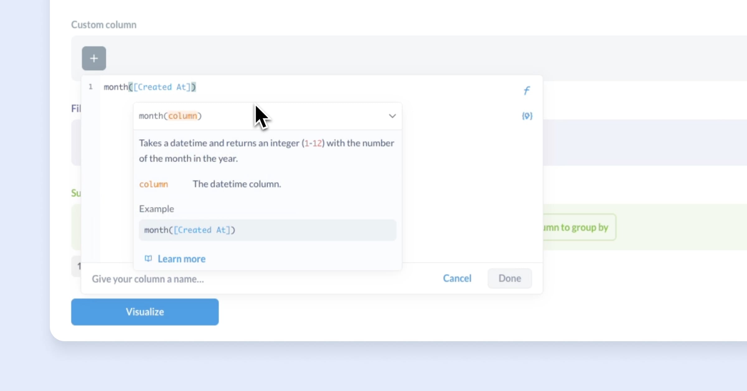 Улучшены пользовательские выражения