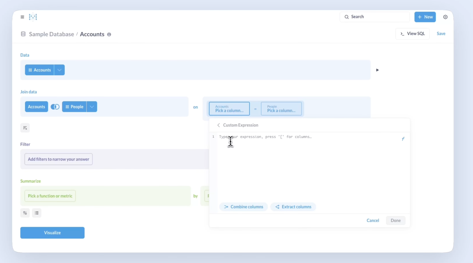 JOIN в пользовательских выражениях