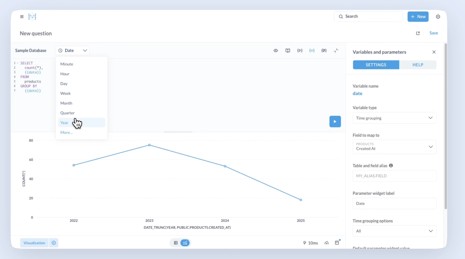 Динамическая гранулярность в прямых запросах