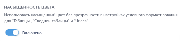 Включение насыщенного цвета текста