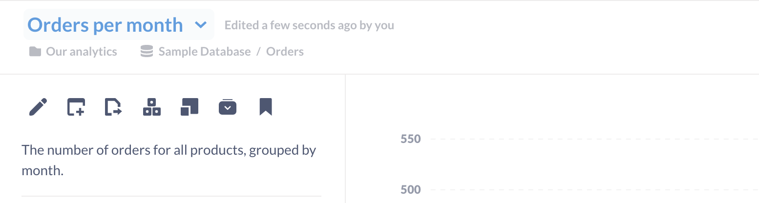 Боковое меню просмотров деталей запроса